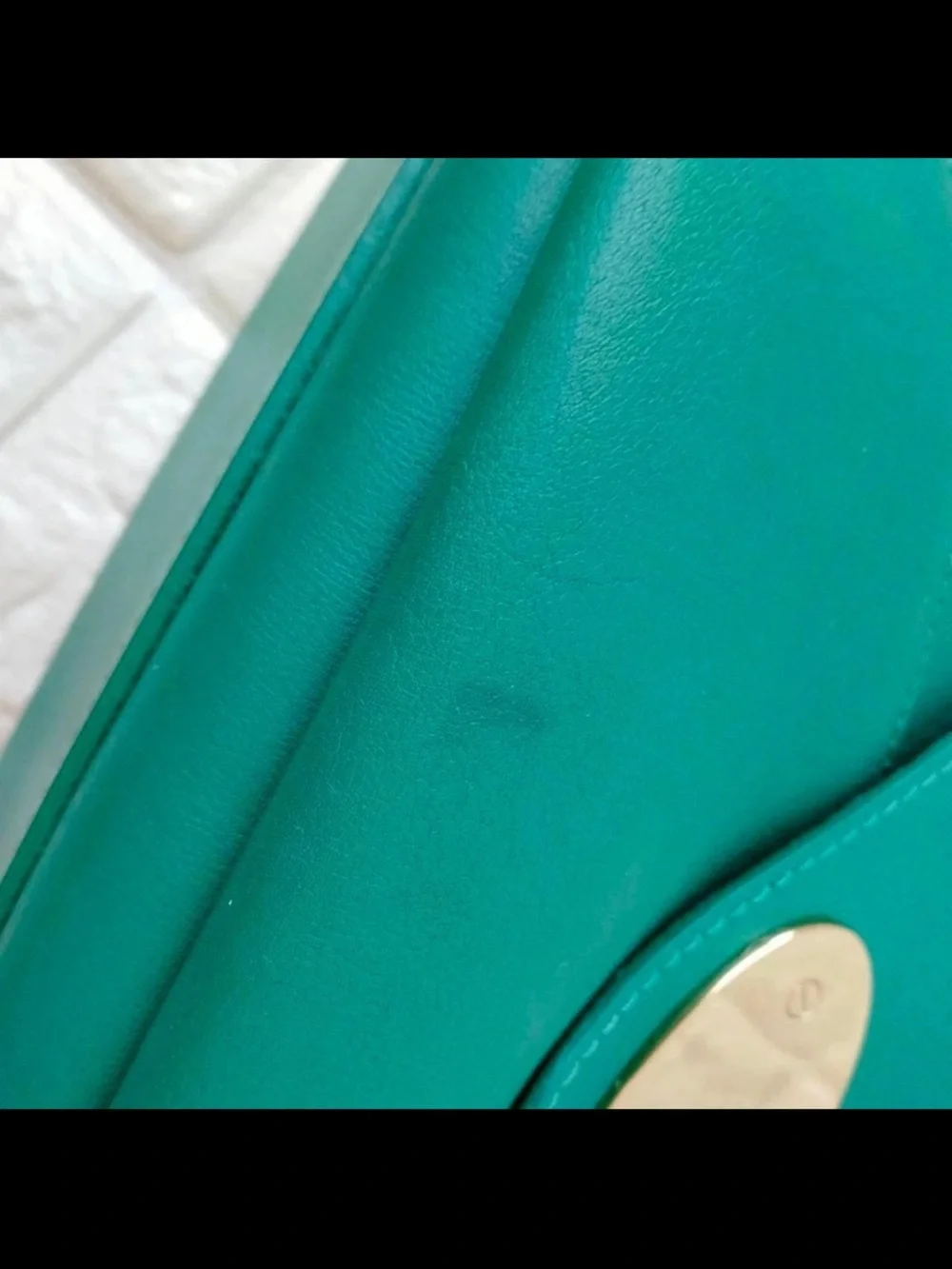 Mulberry Teal Leather Satchel with Gold Hardware